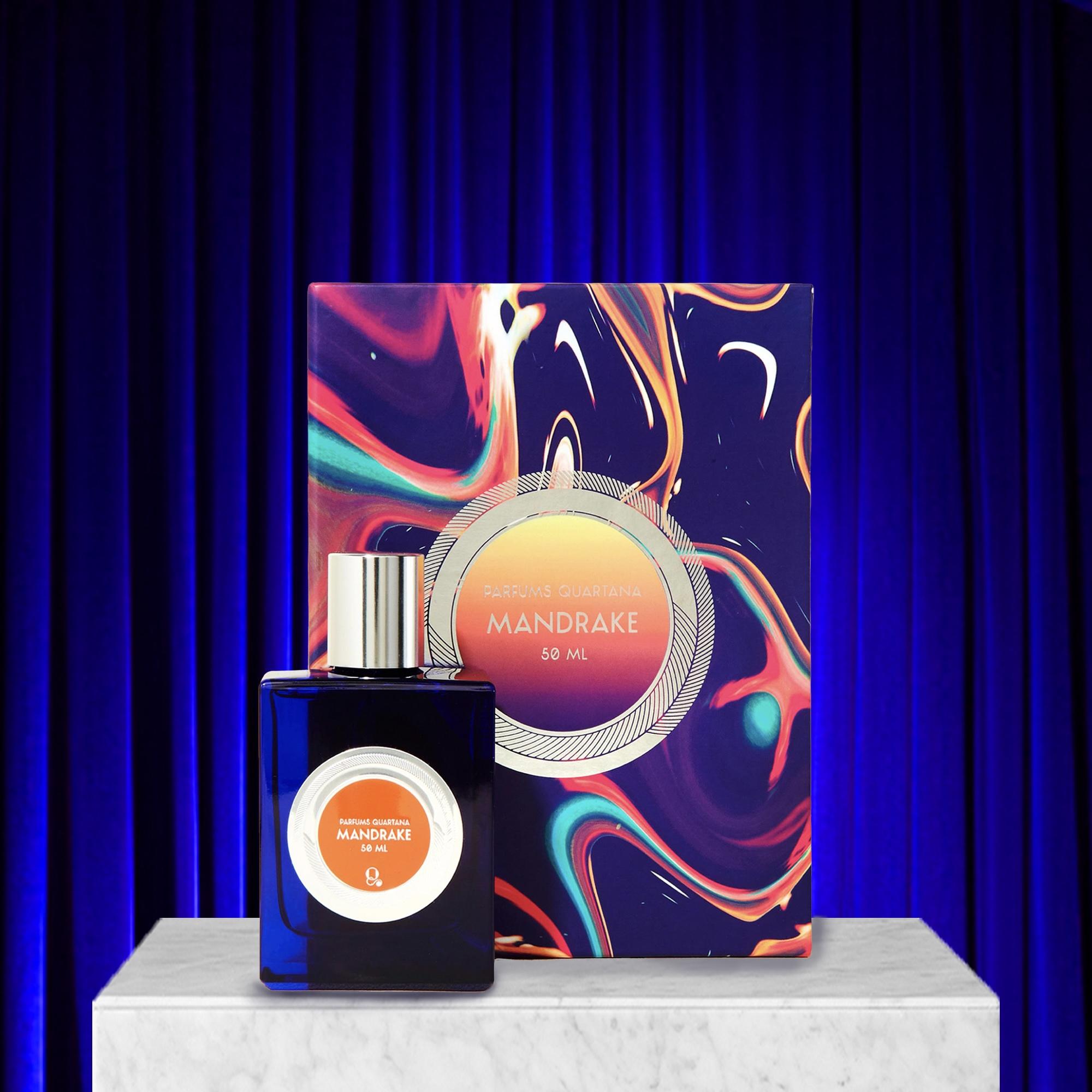 Mandrake eau de parfum 50mL bottle and box