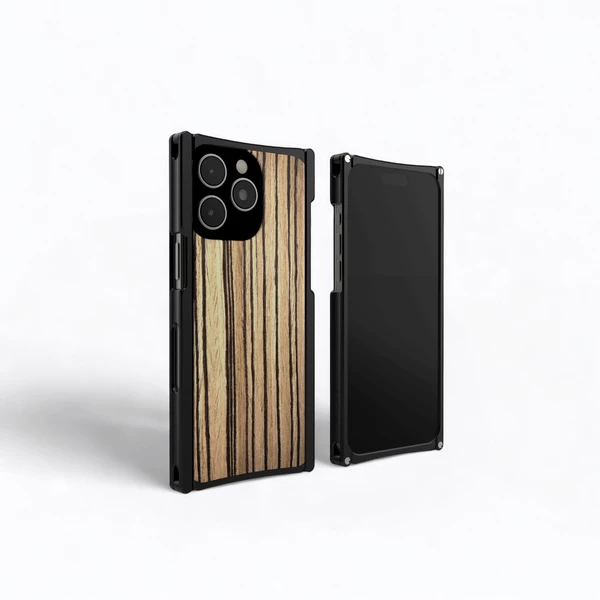Noir Zebra Wood iPhone 15 Pro Max