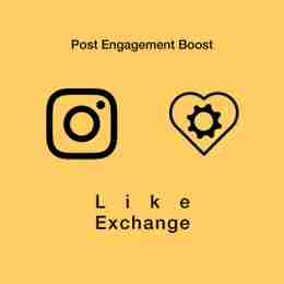 like exchange post engagement boost by social growth engine
