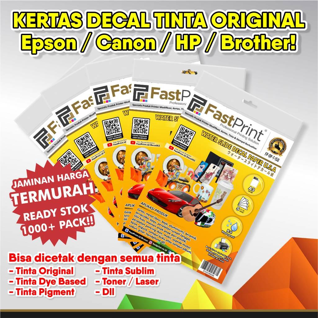 kertas decal, fast print