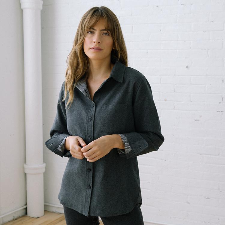 111 Ely Charcoal Flannel