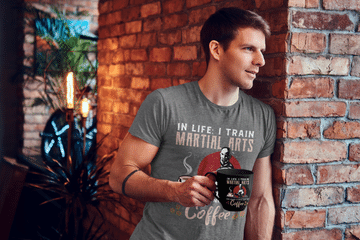 martial arts t shirt, coffee t shirt, mma t shirt, boxing t shirt, muay thai t shirt, kickboxing t shirt