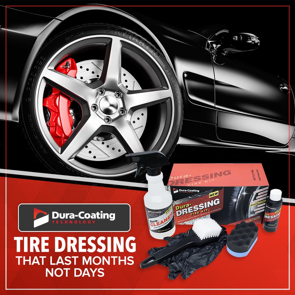 Dura-Dressing Total Tire Kit, XXL Semi Truck/Motor Coach Kit – All  Inclusive Tire Shine, and Cleaner Kit for a Lasting Shine and Brilliant  Finish - 96