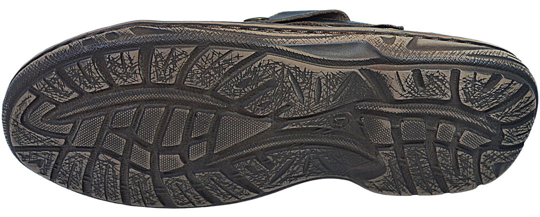 Liam - Mens leather rubber sole sandals - Reindeer Leather