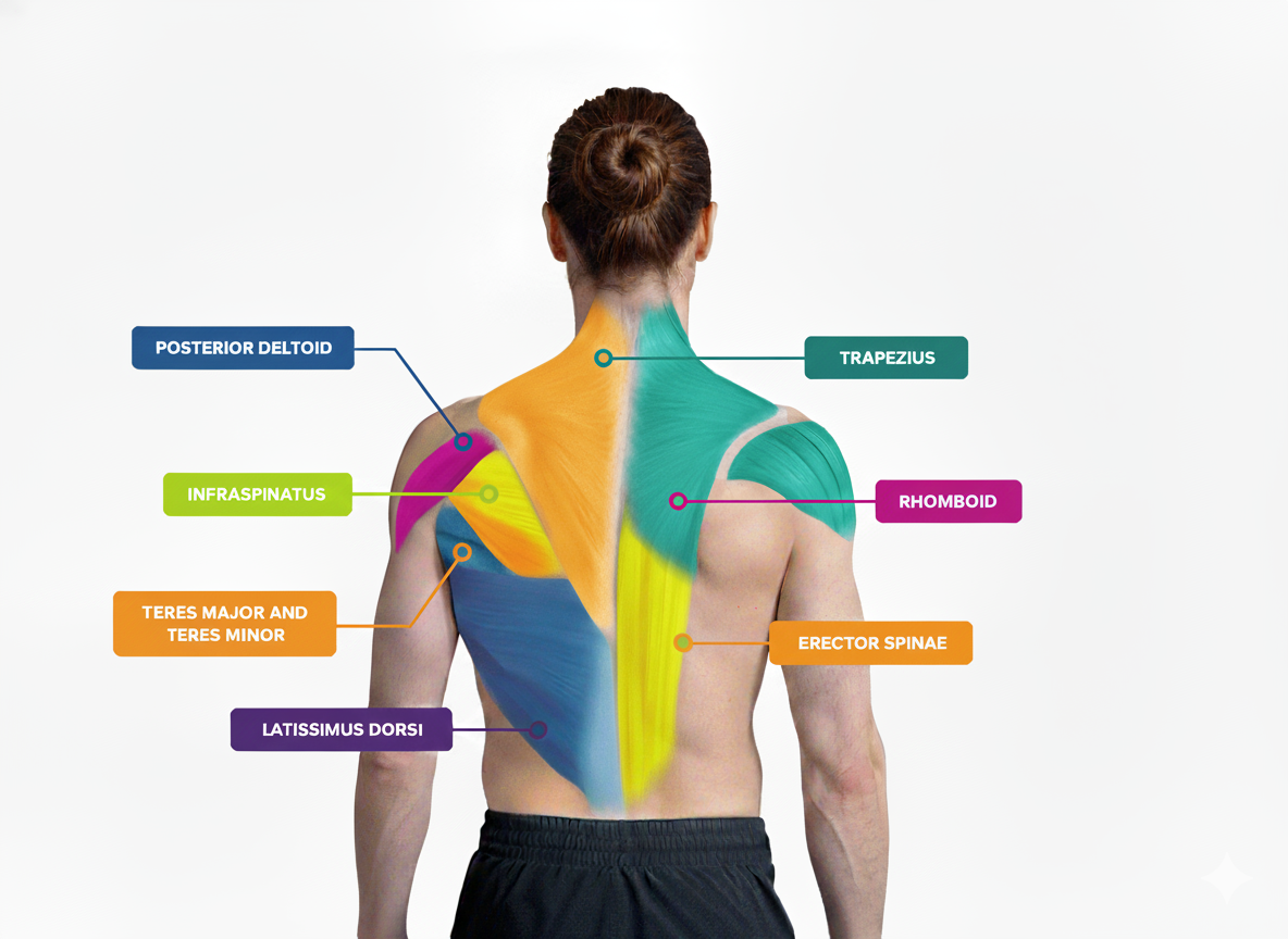 Back Muscle Group labeled