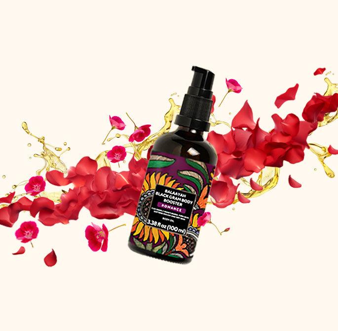 balaayah romance bottle with petals