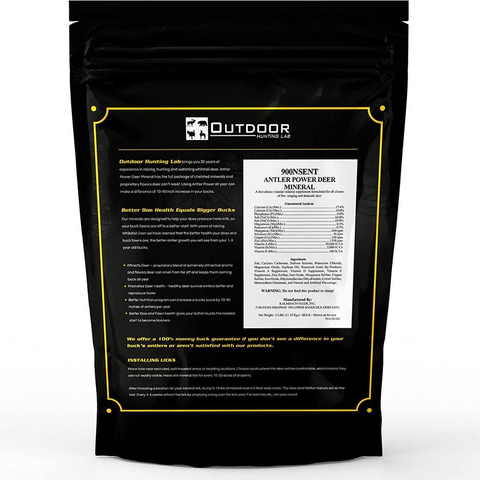 Antler Power Deer Mineral Outdoor Hunting Lab