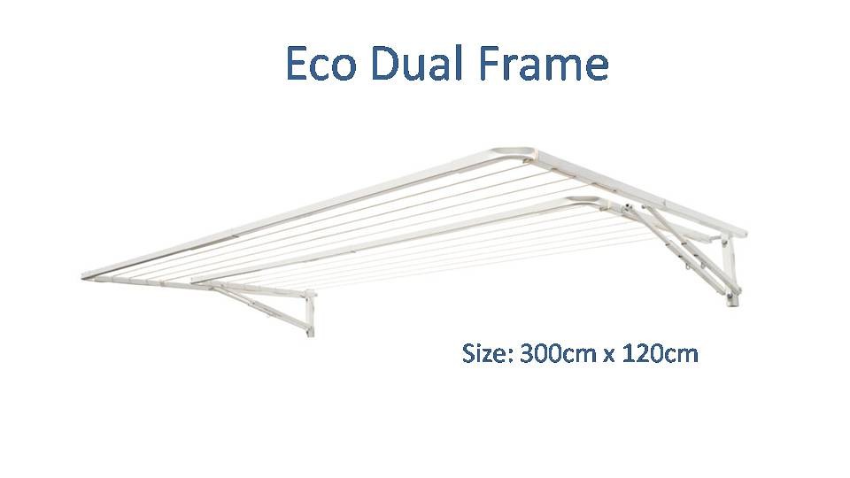 300cm dual frame clothesline