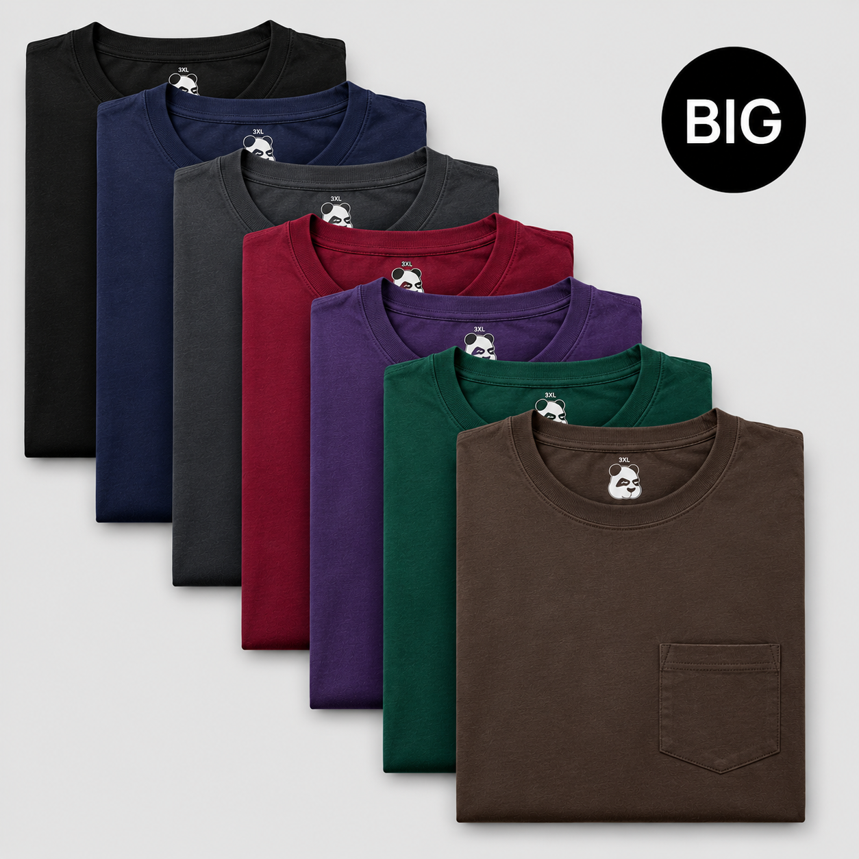 Big Men's Pocket Crew Neck Bundles - You choose the quantity!