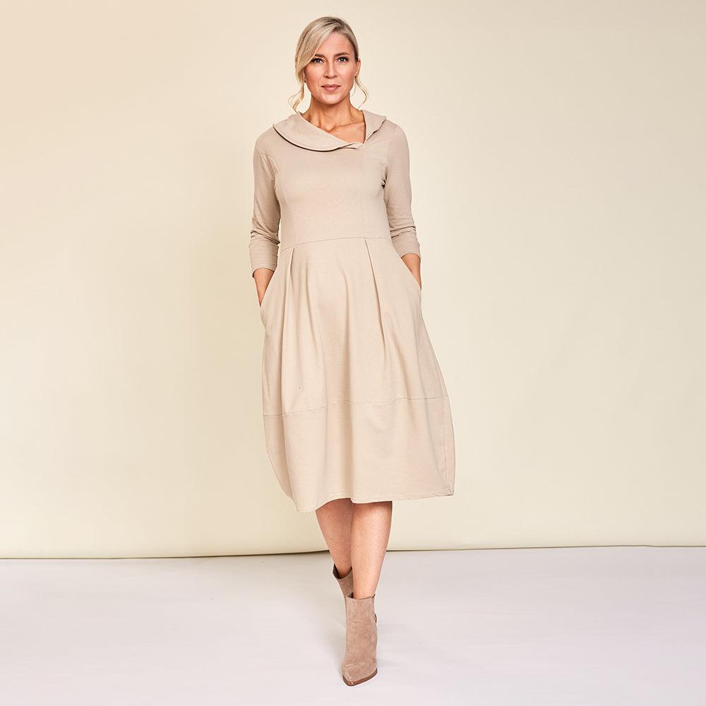 Elenor Dress (Beige)