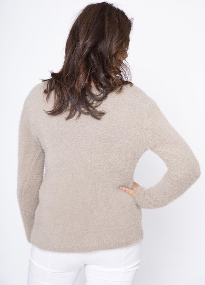 V Neck Mohair Jumper