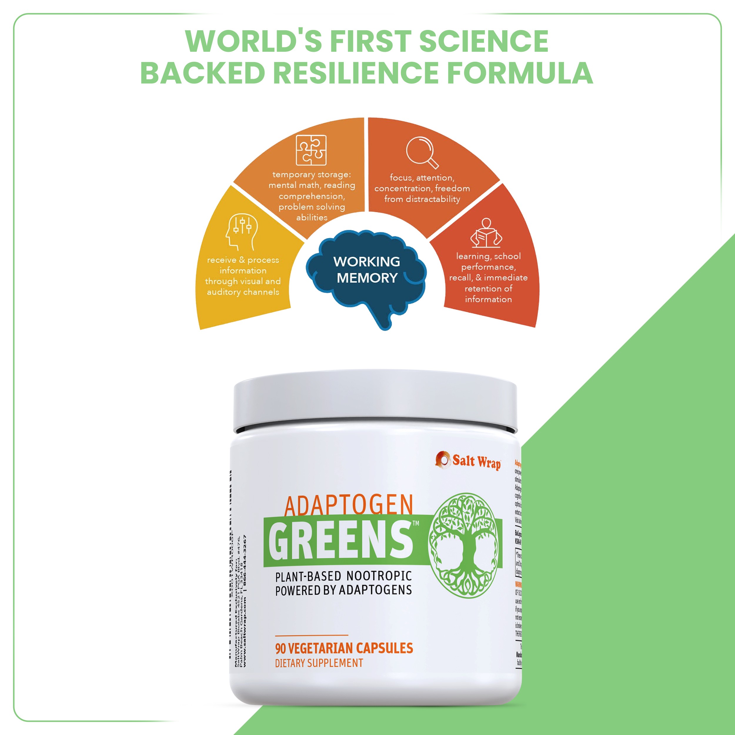 Adaptogen Greens™ is the perfect choice for anyone who wants to become more mentally – and physically – resilient.