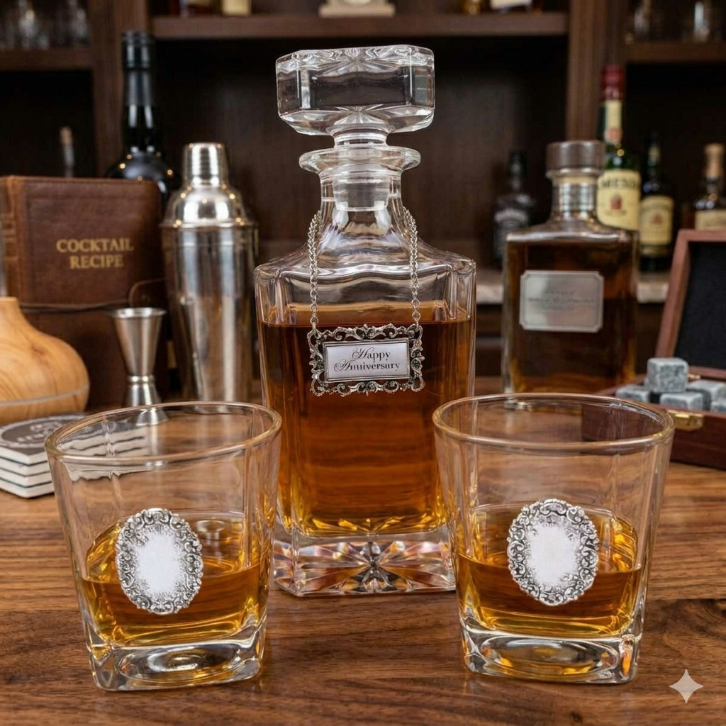 Decanter Set Happy Anniversary