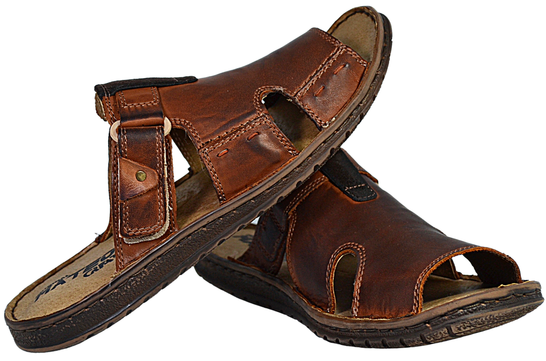 Mateos - Men's leather sandal - Reindeer Leather