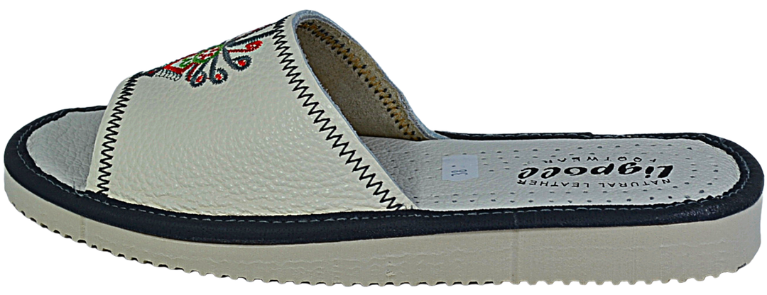 Amira - Women summer slippers - Reindeer Leather
