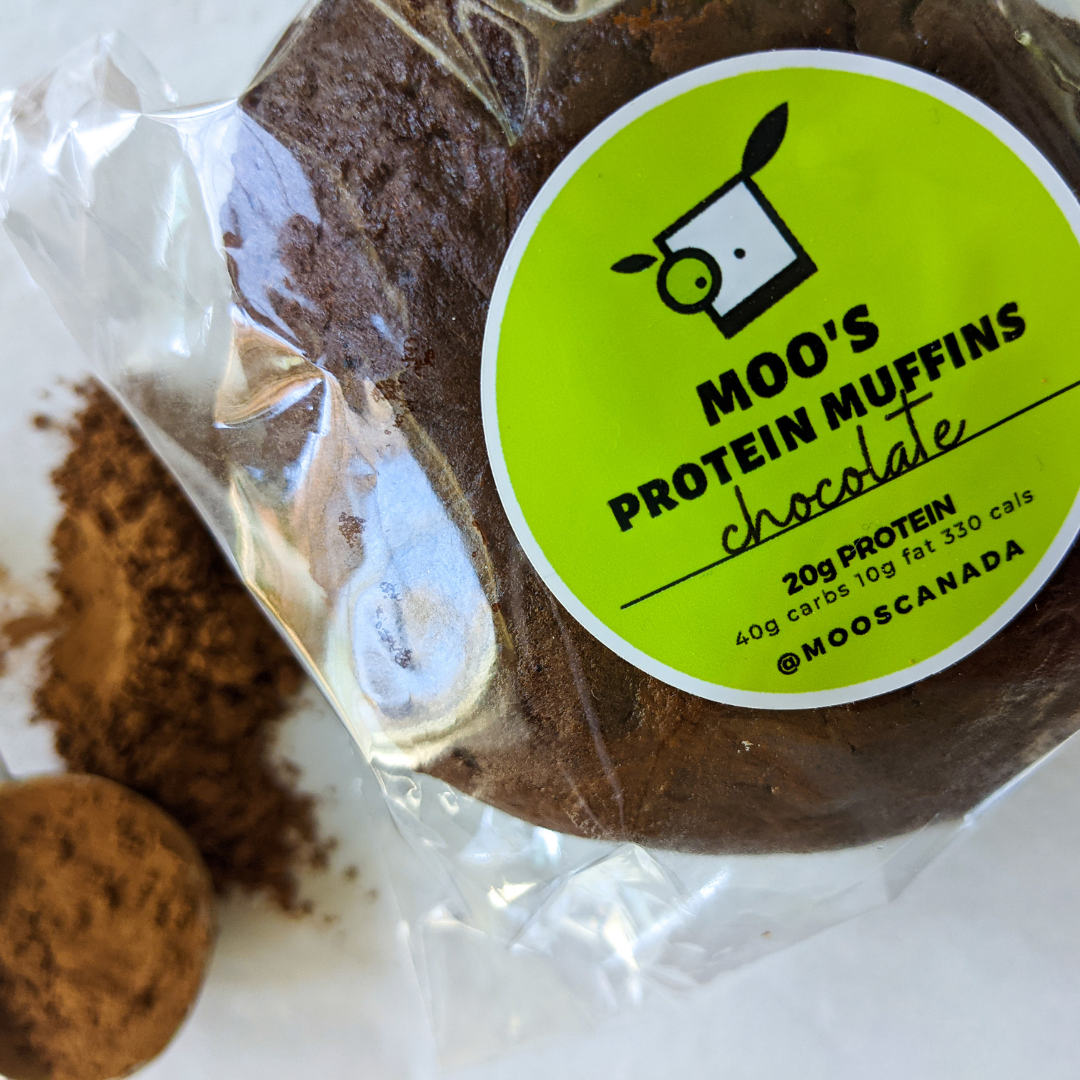 Moo's Cinnamon Bun Protein Muffins
