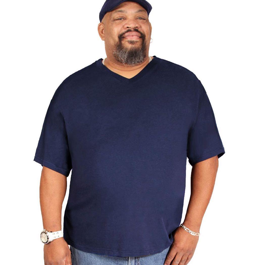 Tall Men's V-Neck Bamboo Viscose T-Shirts 4-Pack Bundles