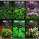 6 heirloom herb seed packets for hydroponic growing