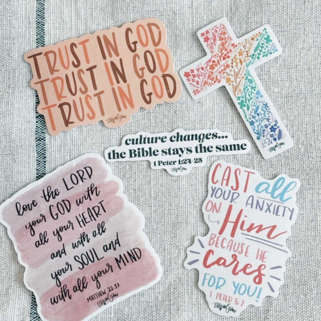 Pray-browns by god-given-apparel  God sticker, Hand sticker, Christian  stickers