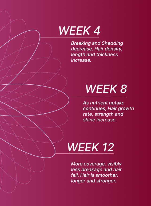 Week wise benefits of Nail n Mane