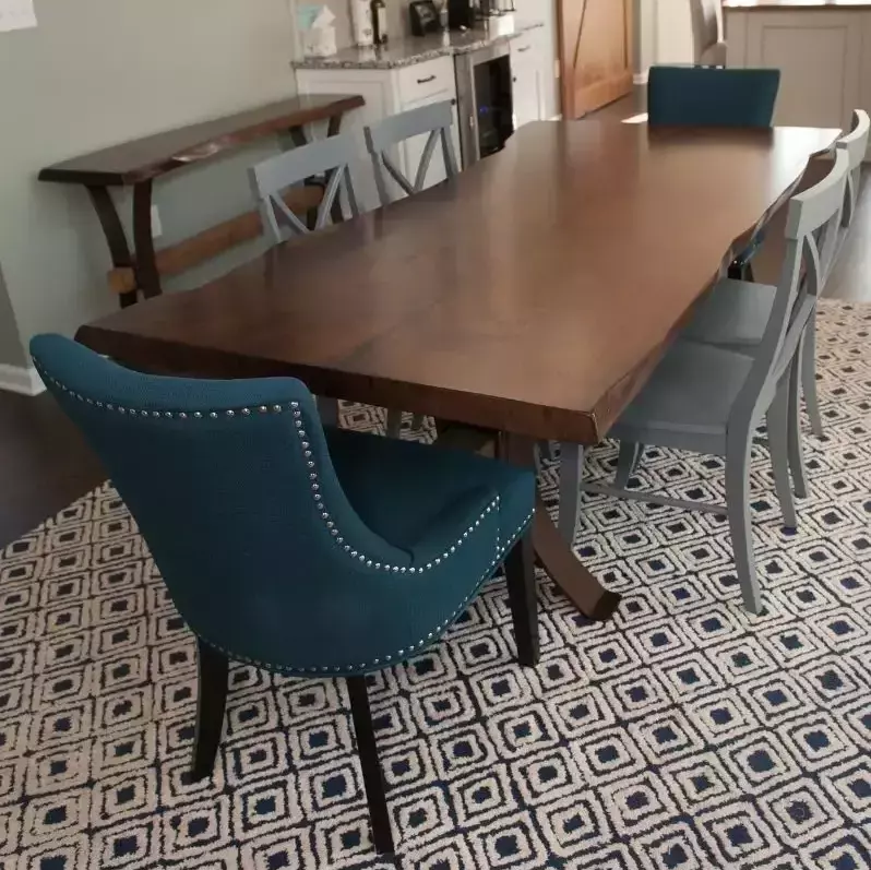 live edge dining table