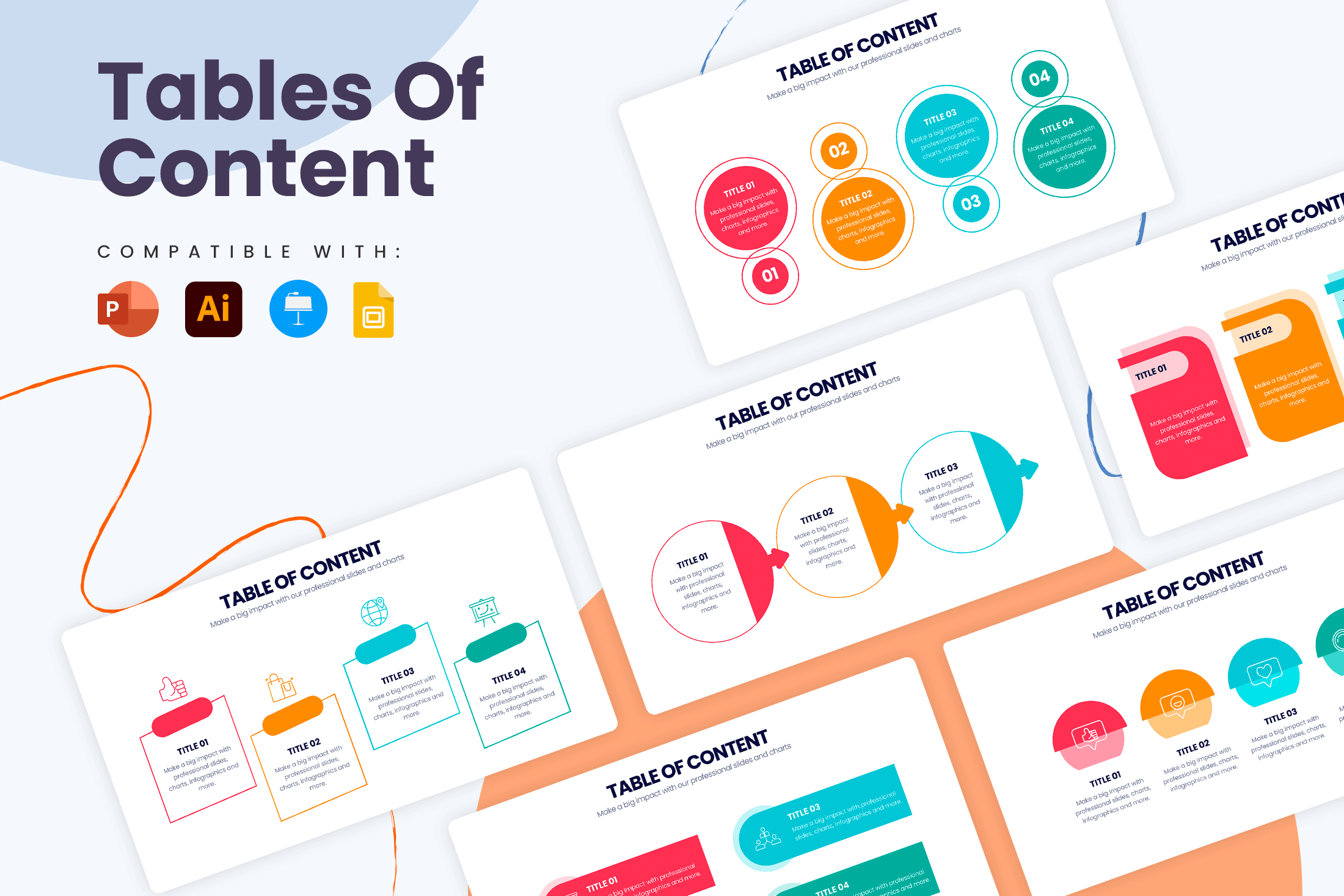 Summary PowerPoint Infographic Templates