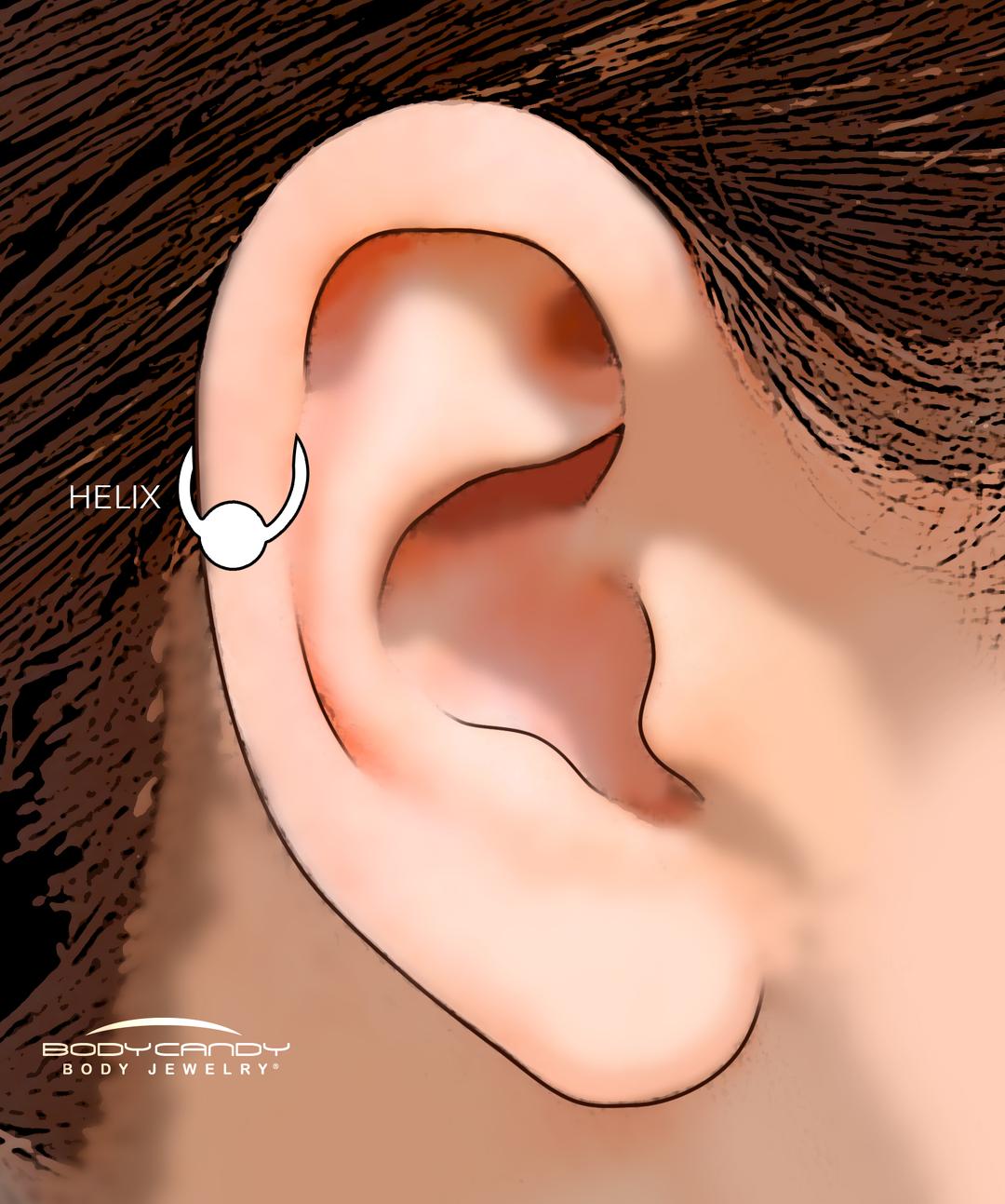 ear cartilage piercing helix