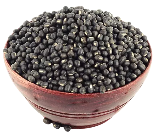 Black gram placed in a bowl