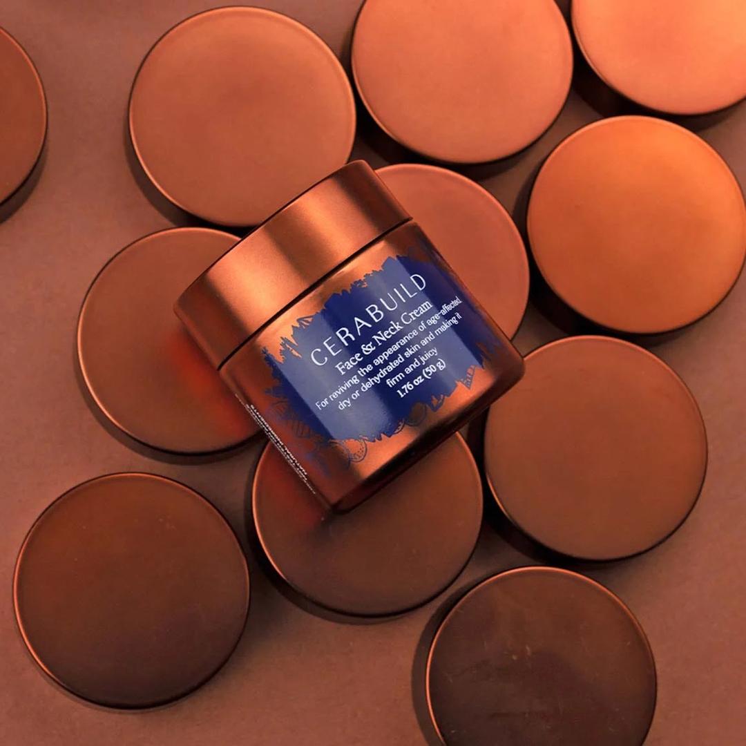 Cerabuild jar among copper discs