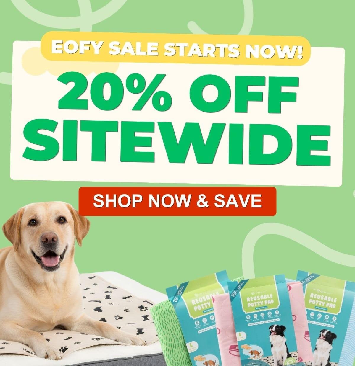 Potty Buddy Promo Banner for EOFY Sale - 20% OFF