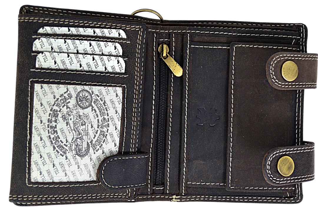 Till Burry - Mens bifold leather wallet - Reindeer Leather