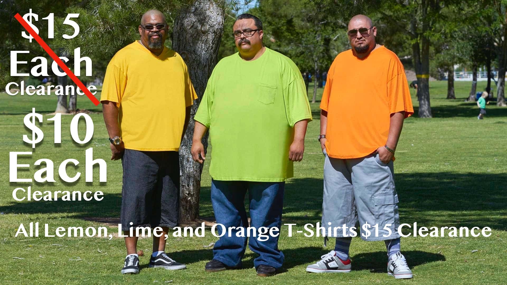 All Lemon, Lime, and Orange T-Shirts $10 Clearance