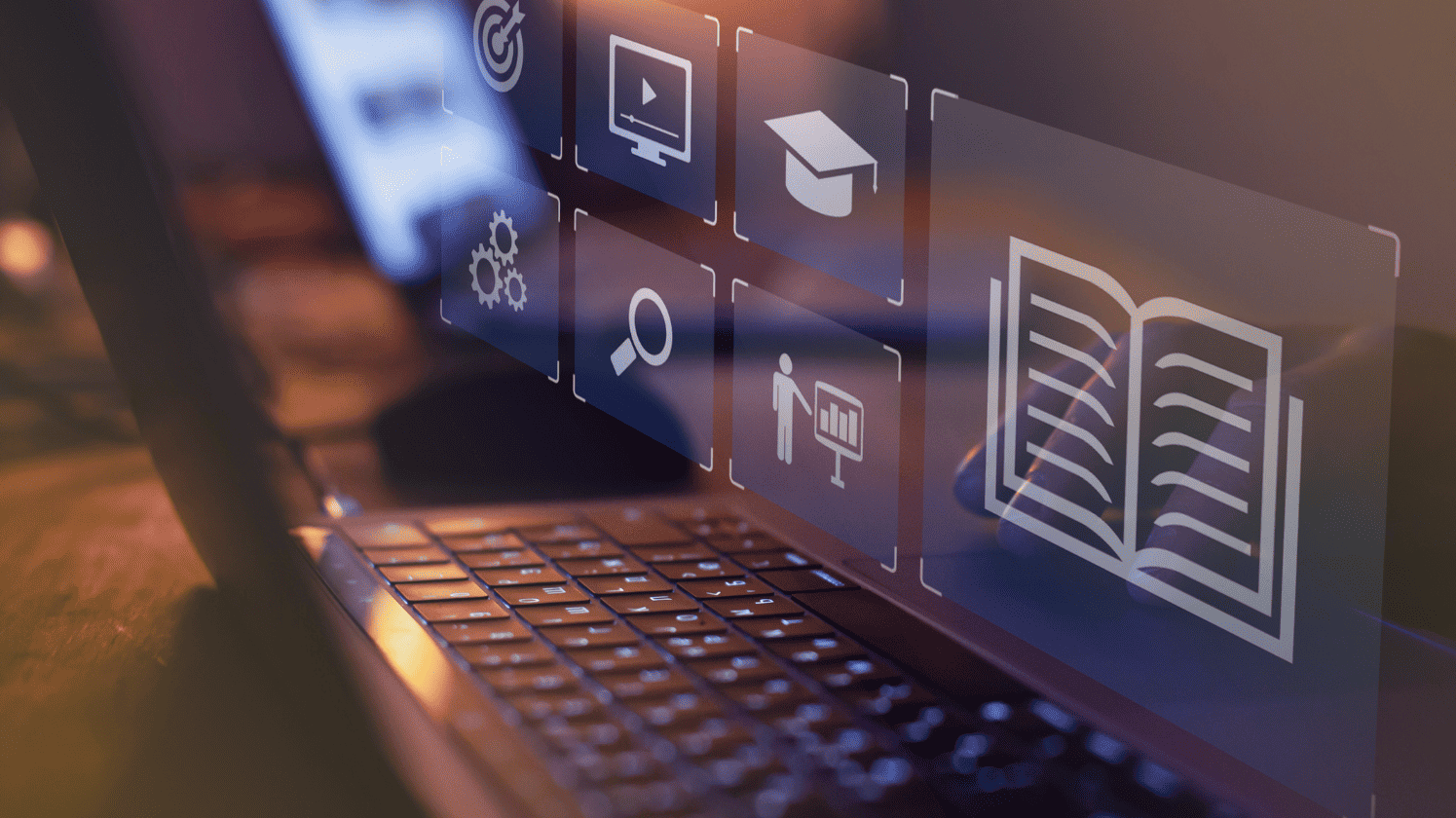 laptop with a book clipart