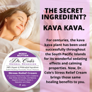 Kava kava secret ingredient of Dr. Cole's Stress Relief Cream