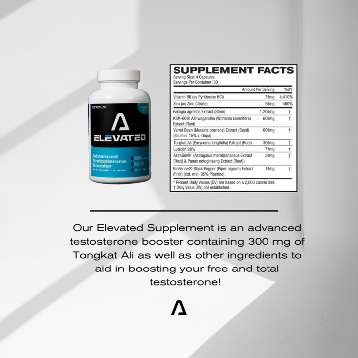 Elevated | Testosterone Booster Containing Tongkat Ali and Fadogia Agrestis | AstroFlav