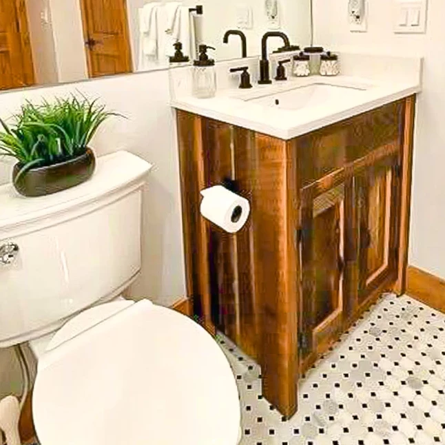 Reclaimed Wood Rustic Bathroom Vanity
