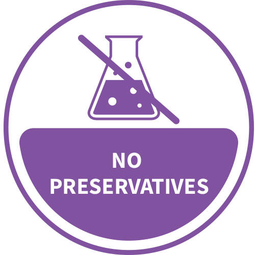 No preservatives badge