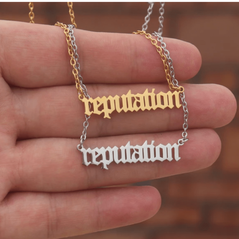 Taylor Swift inspired 'Reputation' Necklace  Oscar Willow & Co   