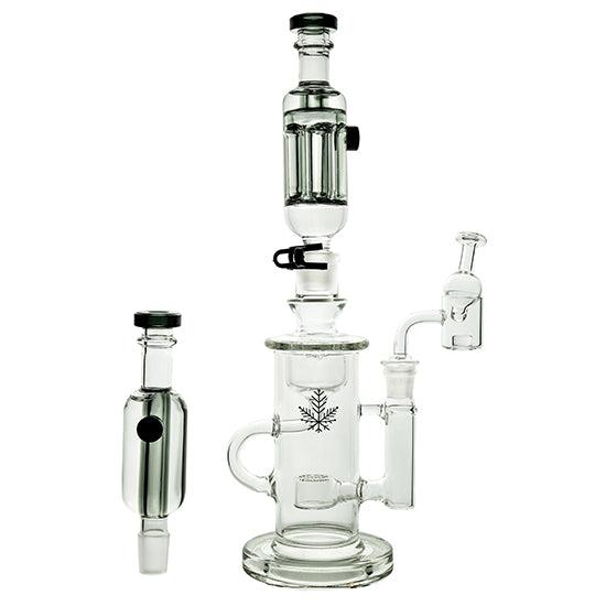 Freeze Nectar Collector Kit: Frozen Glycerin Dab Straw - Black and Red -  Quartz Banger