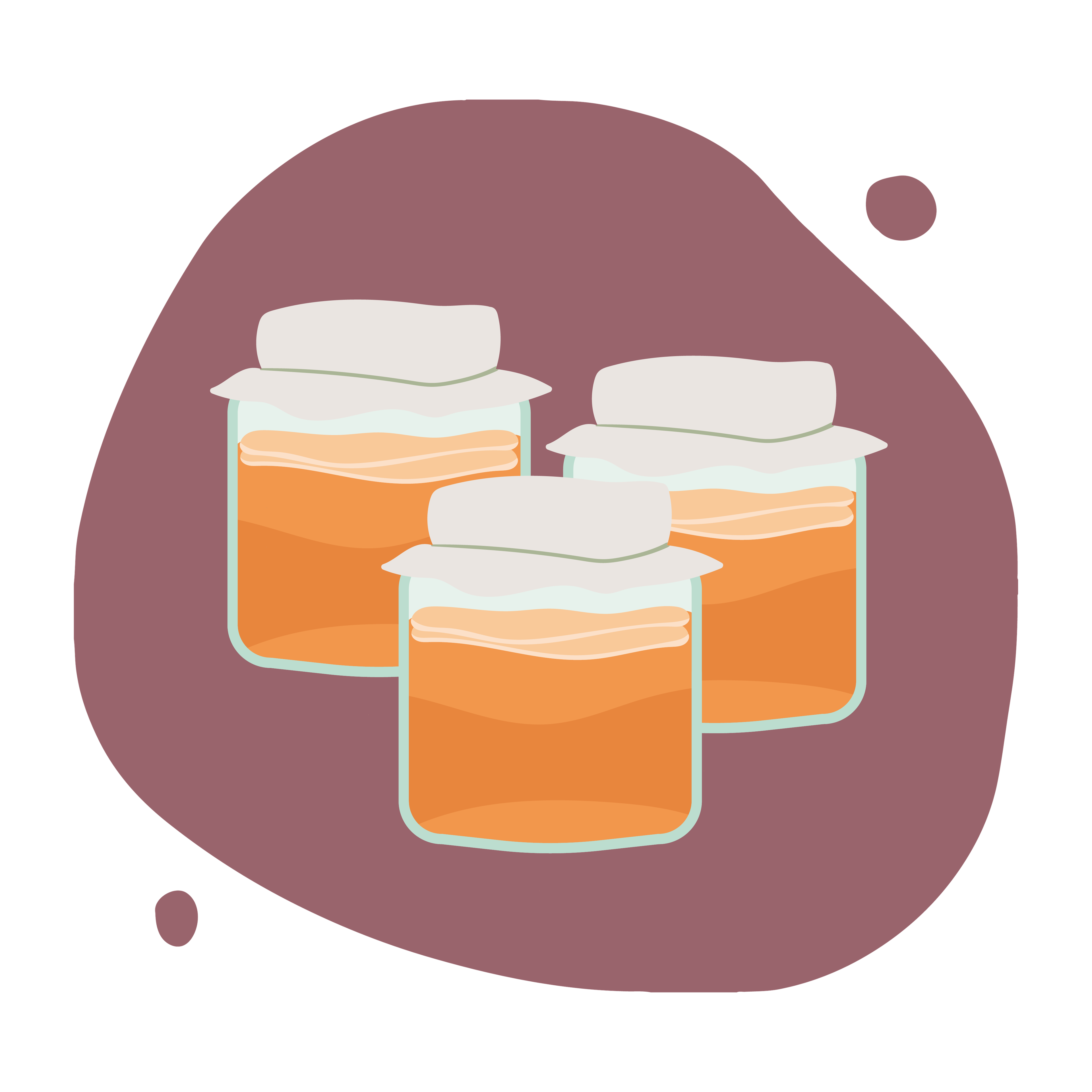 Multiple jars of Kombucha Icon 