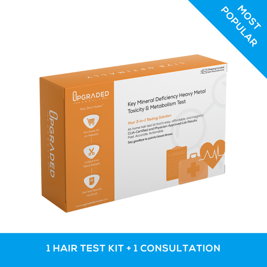 Hair analysis test kit plus expert consultation with our Certified Nutritionists
