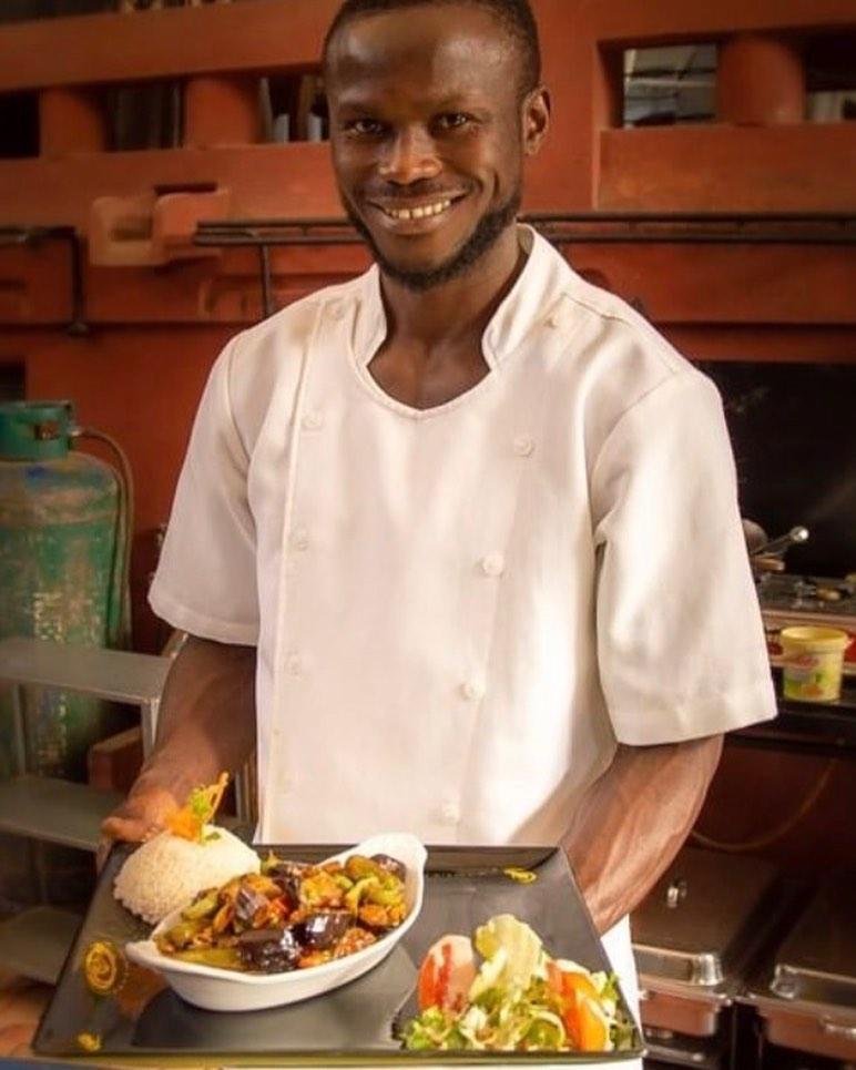 Yosh creates a fusion of African, Jamaican and Japanese cuisines...and its delicious