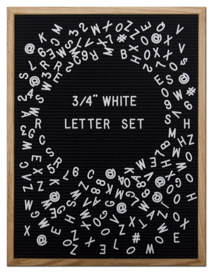 Extra Letter Set White Felt Letter Boards