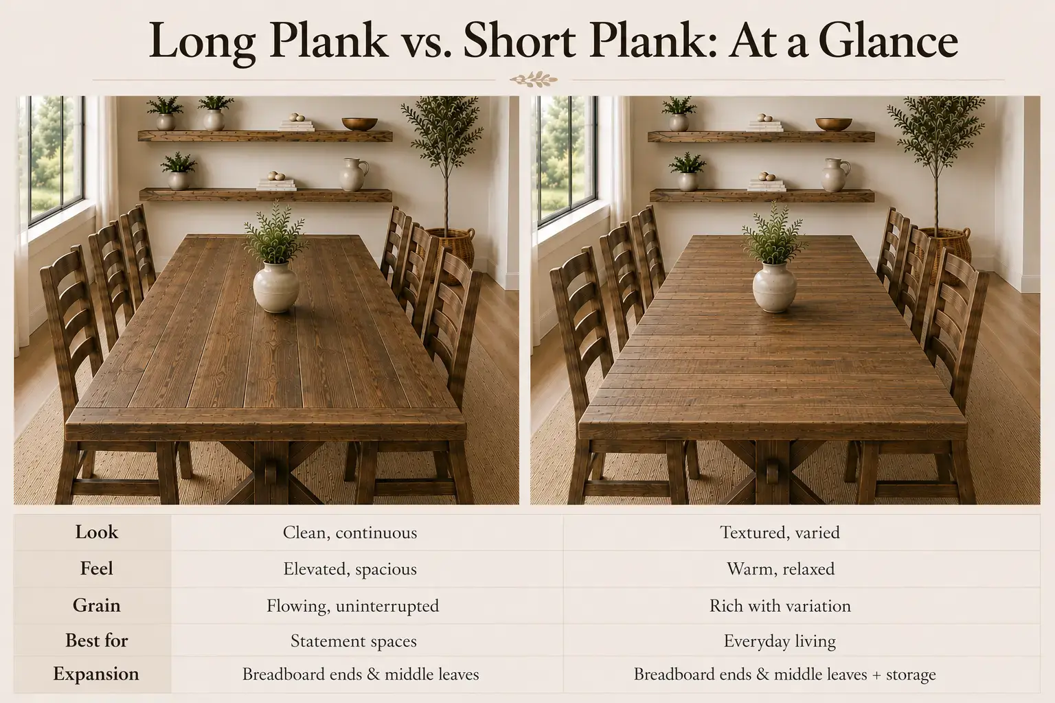 Long Plank vs. Short Plank Graphic