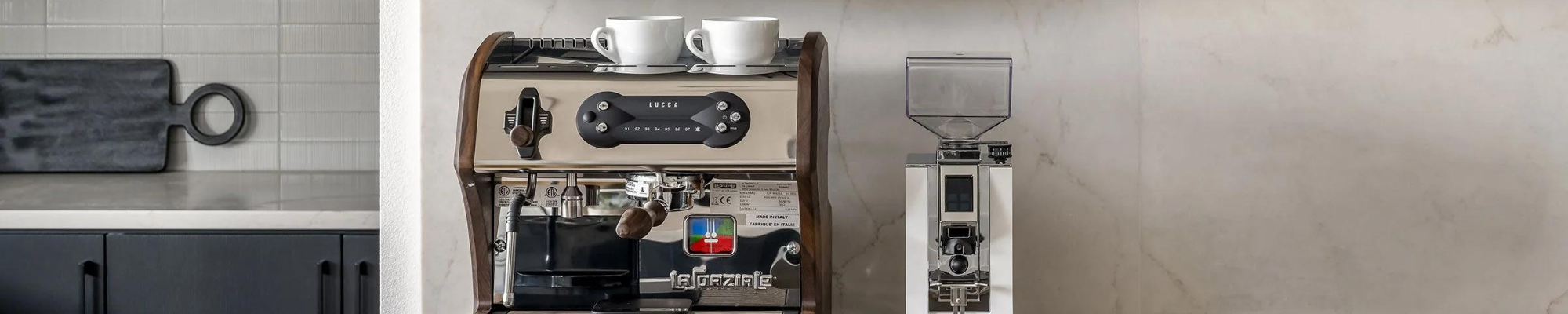 lucca a53 mini espresso machine wood