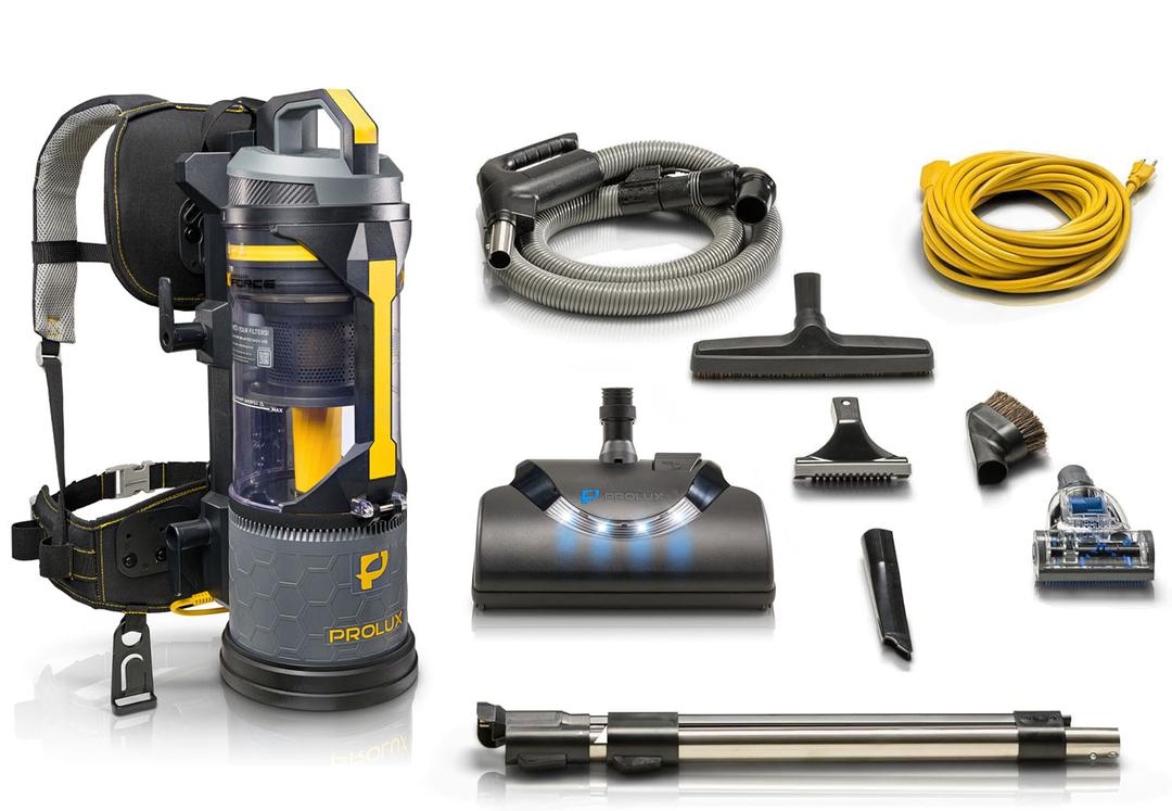 Prolux 2.0 Commercial Bagless Upright Backpack Vacuum Commercial Power Nozzle Kit