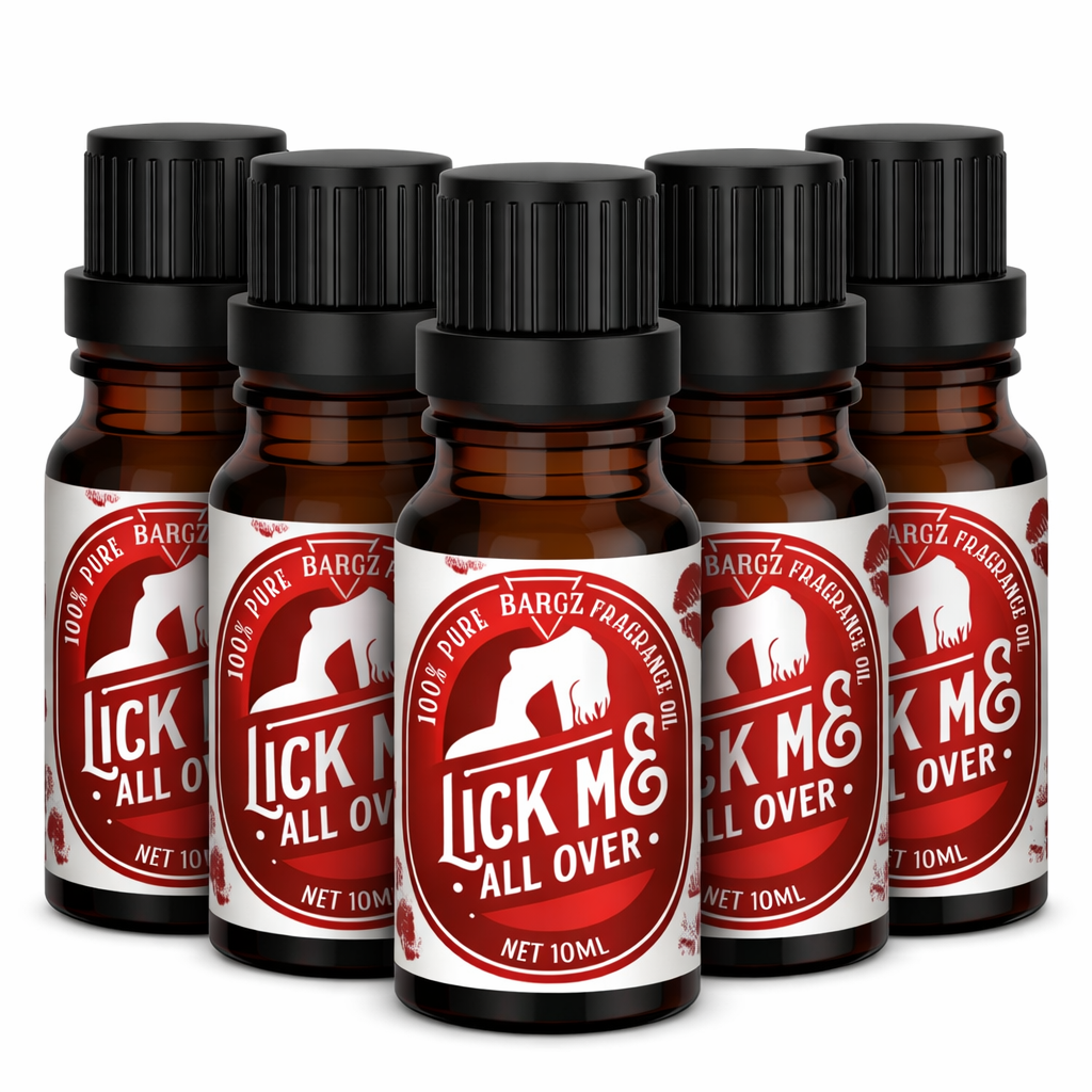 Bargz Lick Me All Over Perfume Oil, Exotic Fragrance, Lovely Raspberry And Melon Aromas With A Touch Of Vanilla - Flat Cap