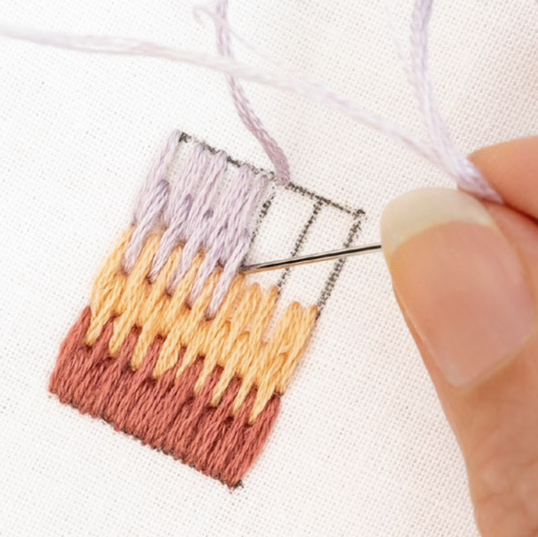 Long And Short Stitch Learn How To Do This Modern Embroidery Techniq long-and-short-stitch-learn-how-to-do-this-modern-embroidery-techniq