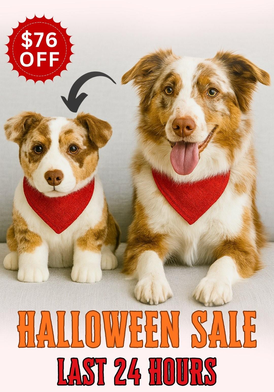 custom stuffed animal plush from photos as a memorial gift