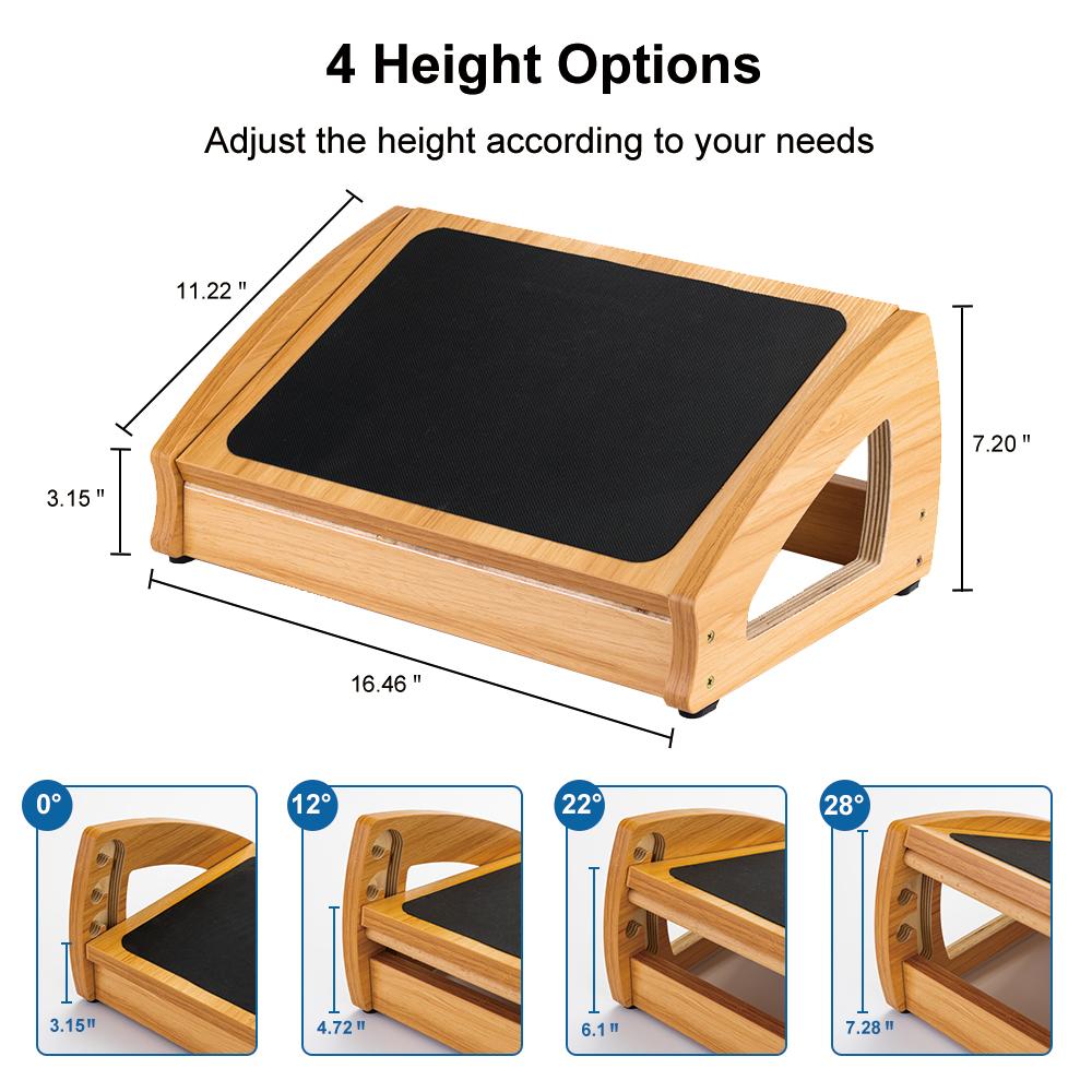 StrongTek Under Desk Foot Rest for Home and Office (350LB)